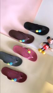 SandSo - 117 Polos Flip Flops Sandals Wanita Perempuan Dewasa Karet Rubber Sendal Jepit Capit Flat Teplek Sandal Slip On Slipper Slide Flip Flop Flipper Jelly Empuk Lentur Polos Plain Rumah Kamar Mandi Slop Selop Anti Air Licin Cewe Cewek Casual Kasual