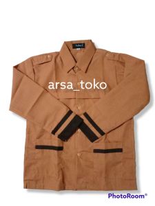 kemeja sekolah Pramuka siaga lengan panjang