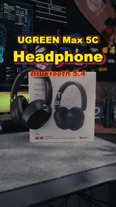 Tai nghe UGREEN Max5c không dây có công nghệ chống ồn 43dB Bluetooth 5.4 Hybrid Active Khử tiếng ồn Hi-Res LDAC 75H Tai nghe chụp tai âm thanh không gian ANC Wireless Over-Ear Earphone Model:35757