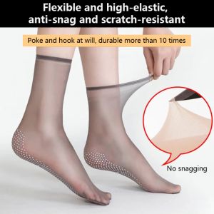 【Anti-Snagging】Mask Spring and Autumn Anti-Hooker Summer Stockings Non-slip Thin Wear-Resistant Wearable Flesh-Colored Point Rubber Foot Stockings防滑面膜袜