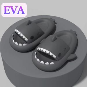 EVA/Rubber Shark Slipper Selipar Dewasa Adult Shark Slipper Sandal Indoor and Outdoor Non Slip Slippers