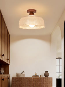 DGY | Modern Simple Japanese Solid Wood Retro Entryway Corridor Light Ceiling Lamp