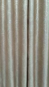 ผ้าม่านตาไก่ ม่านหน้าต่าง ลายโดนัทชมพู