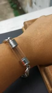 กำไลเลส พร้อม 8mm สแตนเลสแท้ หลอดตะกรุด - พร้อม ปลอกตะกรุดงาน กลึง รอยเชื่อม สายตะกรุด สายเลส