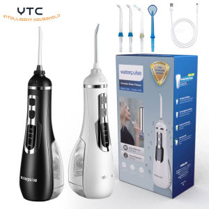 Waterpulse V500 Portable Oral Irrigator Dental Water Jet Flosser Cordless Dental Irrigator Jet 4 Mode Waterproof Teeth Cleaner