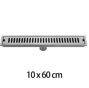 60cm 70cm 80cm 90cm 100cm x 10cm Linear drain / Long floordrain 304 stainless (RenzRobin88 Marketing)