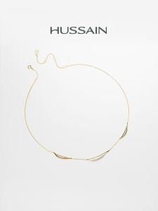 HUSSAIN | Natural White Mother-of-Pearl Necklace Small Elegant Style Clavicle Chain