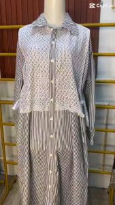 ZARA MIDI DRESS ROMPI MOTIF BUNGA KATUN SALUR | DRESS MUSLIMAH | GAMIS SALUR TERBARU 2024