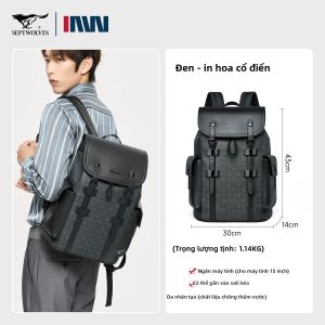 SEPTWOLVES | Túi Đeo Chéo Nam Phong Cách Doanh Nhân Dung Lượng Lớn Cho Laptop Du Lịch