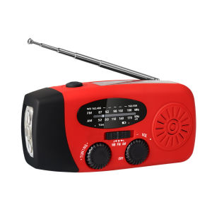 Emergency Hand Crank Radio with LED Flashlight FM AM WB NOAA Weather Radio 600mAh USB Charging Emergency Waterproof Camping