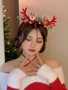 🎄คริสต์มาส🎄ที่คาดผมคริสต์มาสเขากวาง คาดผมเทศกาลคริสต์มาส No.64-74 88-90