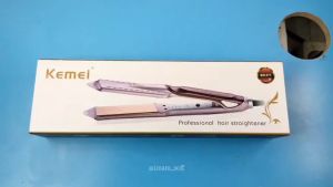 Catok Rambut Kemei KM-471 Profesional Hair Straightener Catokan Rambut Plat Lebar Temperatur suhu