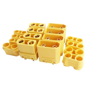 4Pcs Yellow XT90H XT90 XT-90 Male and Female Bullet Connector Plug for RC Lipo Battery Motor ESC and Charge Lead Expand DIY Part