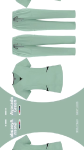 【2026 New Style】NiaaHinn Women Men Scrub Suit Set with cargo pants Doctor Nurse Uniform Elastic Wrinkle Resistant Breathable【Short Sleeves V-neck Top+ Straight Cut Pants】