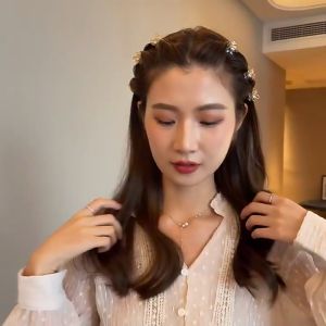 Jepit Mini Bunga Mutiara Hair Aksesories Pony Kepang Fashion Douyin Style