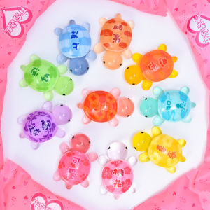 Mini Glowing Turtle Animal Blind Bag Model Toy Night Light up Collectible Figurine Gift Micro Scale Simulation Plaything for All