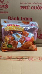 Bánh Trứng Hạnh Nhân Nguyên Hạt - 1 Gói 300g 26 Cái - Thơm Vị Bơ Hạnh Nhân Hạt Giòn Rụm - Bách Hóa Lộc Phát
