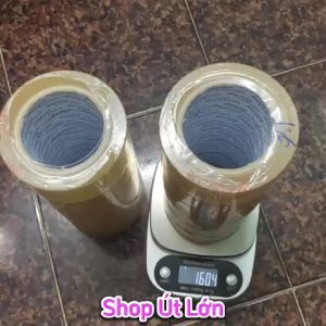 Combo 1 cây băng keo trong đục 200yard kèm dao cắt 1 cây 1.6kg lõi giấy 5mm chiều rộng cuộn 47cm mỗi cây gồm có 6 cuộn