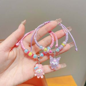 【♡Lovely girls house♡】Cartoon Cinnamon Dog Kuromi Couple Bracelet Friends Sweet Sanrio Cute Bracelets