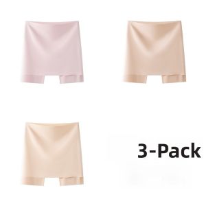 Miiow | MiiOW Womens Ice Silk Safety Pants High Waist One Piece Seamless Thin Summer Underwear Anti-Light Control Belly Shorts