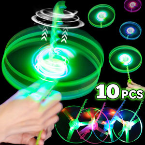 1/3/5/10pcs Colorful Luminous Bamboo Dragonfly Hand-push Flying Birthday Gift Home Party Supplies