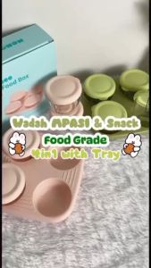Momosee Tempat Penyimpanan Mpasi Bpa Free Wadah Penyimpanan Makan Baby Glass Food Container CJ19