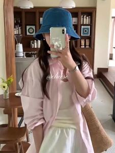 MATEYOYO Women Sun Cap Beach Hat Foldable Sun-proof Hat Casual Sun Hats Portable Fisherman Cap Large Brim Cap Sun Protection Cap UV Protection Hats for Summer Outdoor Travel