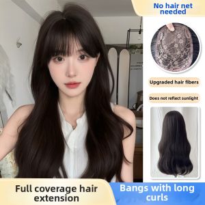 SHANGE | High Top Head Hair Piece For Thinning Hair Grey Coverage No Wig Cap