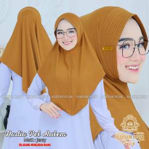 bergo nadia pet antem / bergo pet antem / hijab instan / hijab murah