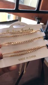 Gelang Serut Full Permata Lapis Emas Fhasioan Yaxiya Terbaru 24K