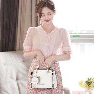 ry010025 Tas kerja Wanita Elegan Ibu Pesta Mewah kondangan Terbaru Branded Selempang Import Batam