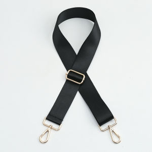 Adjustable Canvas Strap Womens Backpack Crossbody Bag Ethnic Style Handbag Shoulder Strap Black Wide Strap Bag Accessories