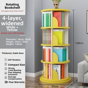 360 Degree Rotating Bookshelf Cabinet