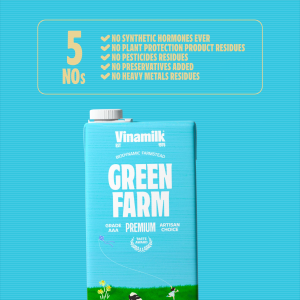 [Carton Deal] Vinamilk Green Farm UHT Fresh Whole Milk 48 x 180ml