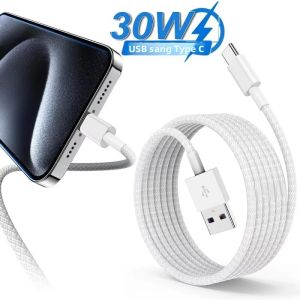 Cáp Sạc Nhanh USB A Sang Type C 22.5W Cho iPhone 16/15 Huawei Samsung Điện Thoại Android Cáp Đồng Bộ Dữ Liệu