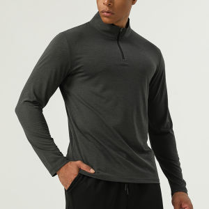 Sports Training Top Basketball Half Zipper Thin Long Sleeve Quick Dry Breathable Sweat Absorbent Fitness Running Outdoor Gear
