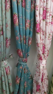 Gorden jendela minimalis shabby blackour sahara sakura pink ungu hijau biru coklat dekorasi rumah cantik mewah