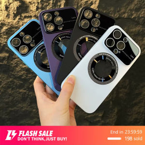 🇹🇭 iCase Magnetic Case for iPhone 15/14/13/12 Pro Max Plus - หน้าต่างขนาดใหญ่ โชว์โลโก้ เคสแม่เหล็ก สำหรับ ไอโฟน