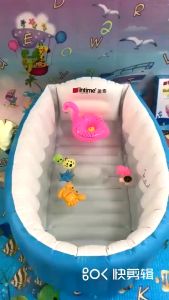BABY BATH TUB INTIME INFLATABLE Baby Bath Tub Set / Bak Mandi Bayi
