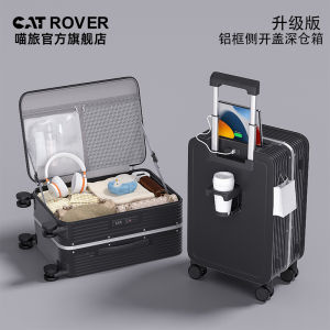 Large Capacity Aluminum Frame Luggage Bag Womens 20 Inch Carry-On Suitcase Travel Pull Rod Box Password Box Business Trip