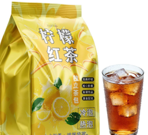 Lemon black tea hot and cold double brewed tea independent tea bag 250g 500g   柠檬红茶