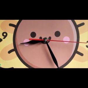 Jam Dinding Dekorasi Pajangan Ruangan Minimalis Model Karakter Bunga Matahari Besar C196