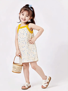 [🚚จัดส่งจากกรุงเทพฯ] ชุดเดรสเด็กหญิงอายุ 2-12 ปี ชุดกระโปรงน่ารัก สบายผ้าบางเย็นระบายอากาศดี
