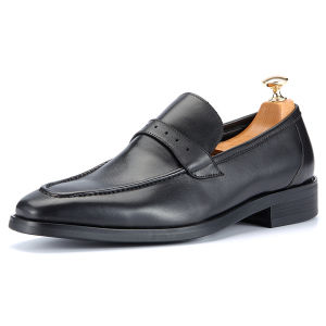 Men Genuine Leather Loafer Shoes Casual Outdoor Office Wedding Top Layer Cow Leather