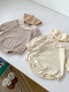 ชุดคลุมศีรษะผ้าฝ้ายลายดอกไม้สำหรับเด็กผู้หญิง ฤดูใบไม้ร่วง 2024 ชุดคลุมศีรษะแบบสามเหลี่ยม คอตั้ง แขนยาว ชุดเด็กผู้หญิง