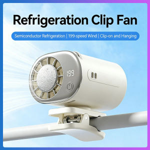 Taoxilife new multifunctional waist hanging fan 4000mAh 199 speed adjustable semiconductor cooling clip fan USB rechargeable neck hanging fan portable fan