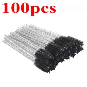 Wholesale 100/500/1000pcs Disposable Mascara Wands Eyelash Brush Spoolies for Eyebrow Beauty Tools Eye Lash Extension Colorful
