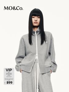 MO&Co. | Spring and Autumn Wool Blended Collared Jacket