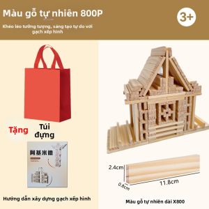 Khối Xây Dựng Gỗ Nguyên Miếng