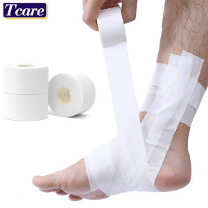 1 Roll White Bulk Athletic Tape - NO Sticky Residue & Easy to Tear - Perfect for Sports Athletes Trainers & First Aid Injury Wrap Fingers Ankles Wrist